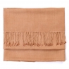 Cashmere and silk scarf  Camel