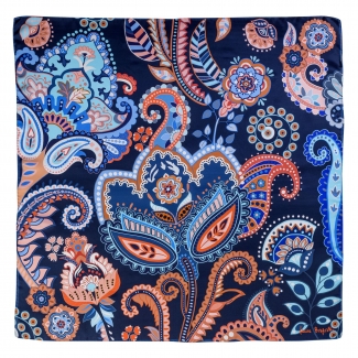 Silk scarf Magic Dream Navy