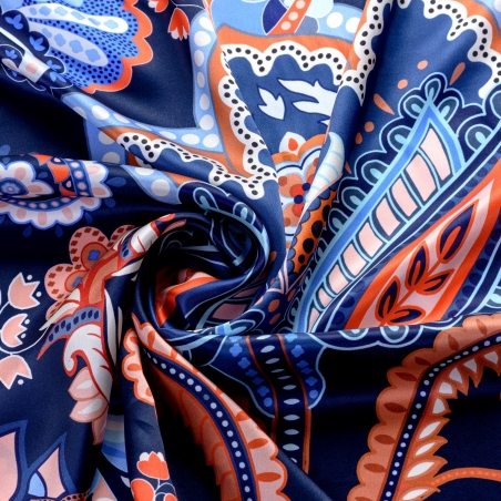 Silk scarf Magic Dream Navy