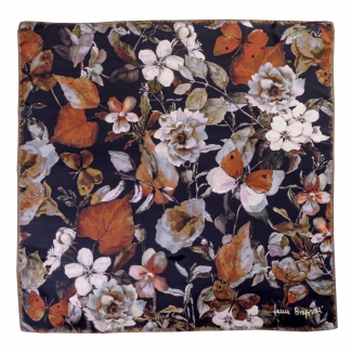 Silk scarf Flower Sensation Dark 