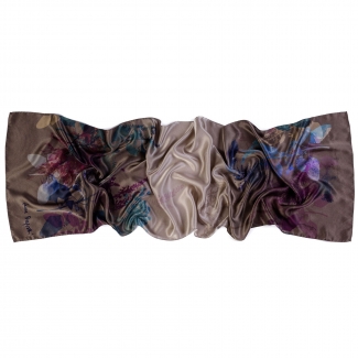 Silk shawl Autumn Symphony bronz