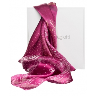 Gift: Purple Geometric L. Biagiotti Squared Scarf