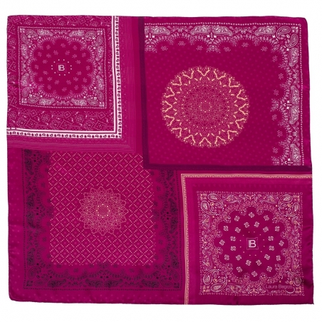 Gift: Purple Geometric L. Biagiotti Squared Scarf