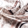 Silk scarf twill Chocolate Bubble Dream