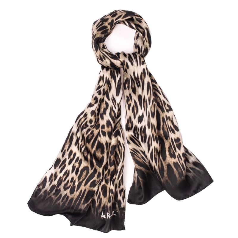 Sal matase Animal Print black