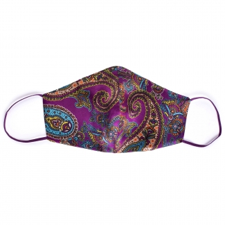 Masca matase London Paisley 9  purple