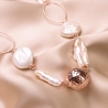 Colier argint roz Pearls Extravagance