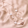 Colier argint roz Pearls Extravagance