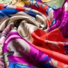 Silk scarf twill Rose Decadence