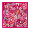 Silk scarf twill S Please, Keep the Summer fucsia