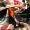 Silk scarf Heaven Roses black