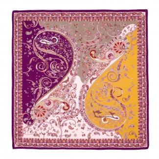 Silk scarf twill Soul of the Orient