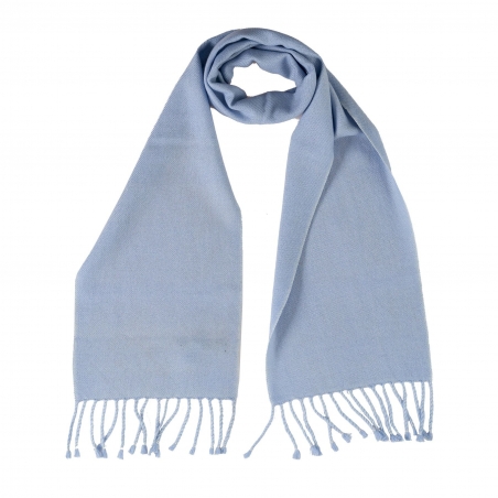 Cashmere foulard Celeste Chiaro