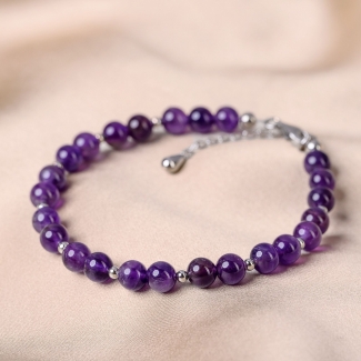 Sterling Silver Bracelet Amethyst