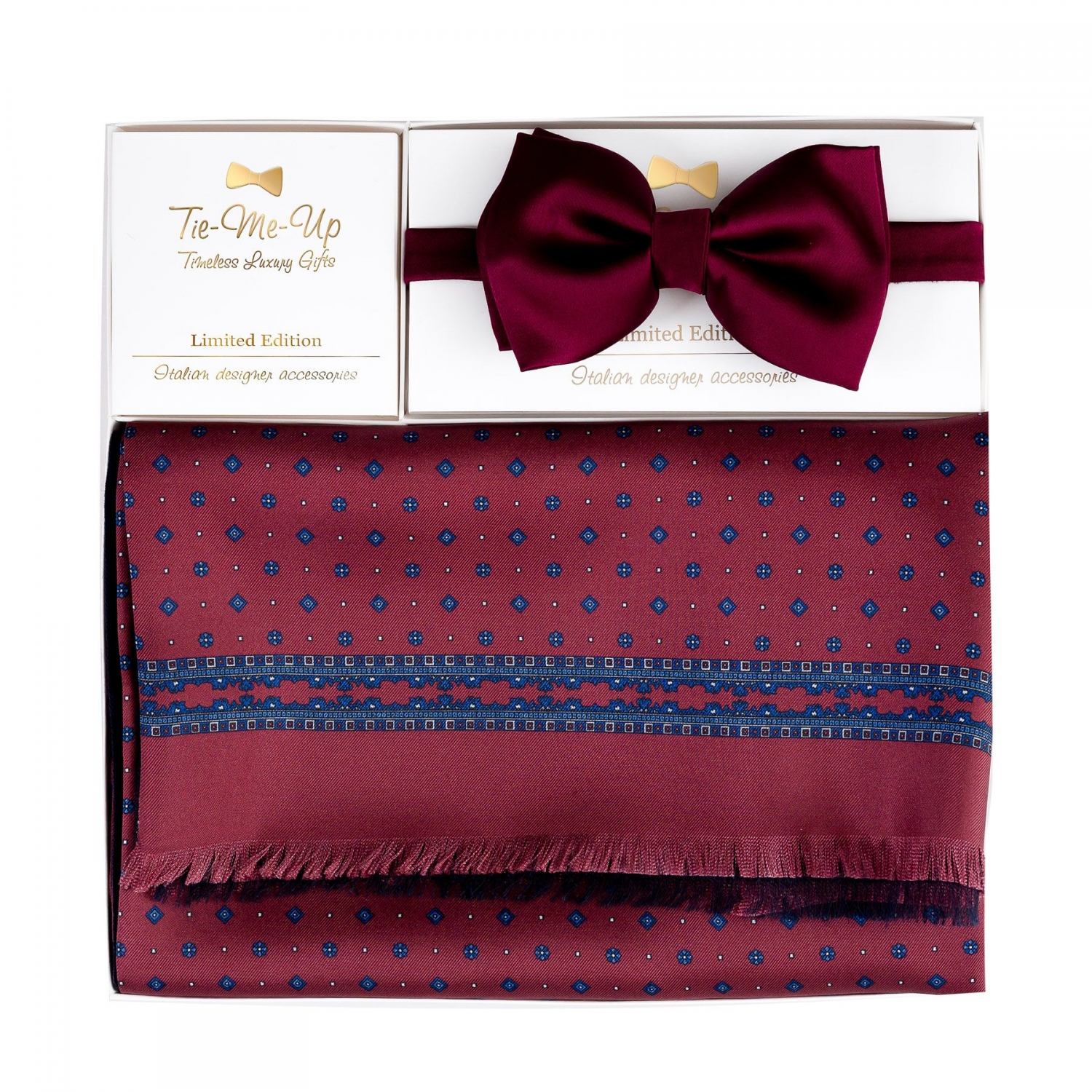 gift men s silk and wool scarf uomo florenta bordeaux and bordo silk bow tie