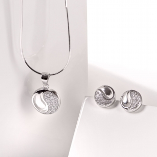 Sterling Silver Yin & Yang Set