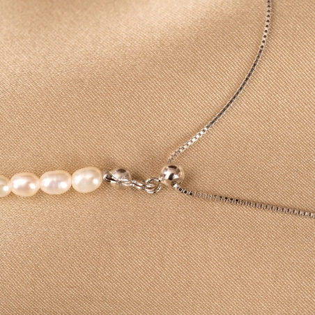 Sterling Silver Necklace Crazy Hot Pearls