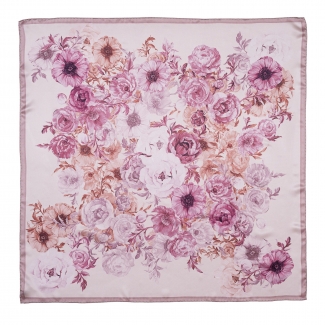 Silk scarf Pleasure rose ash