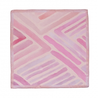 Silk scarf S Amalfi Memories pale pink