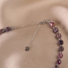 Adjustable Sterling Silver Choker ruby barrel