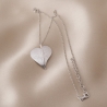 Sterling Silver Necklace Unfold My Heart