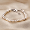 Sterling Silver Bracelet Pearls Delight silver