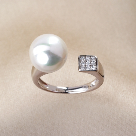 Sterling Silver Ring Adjustable Just Classy Pearls