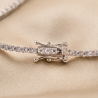 Sterling Silver Bracelet Tennis Cross zirconia