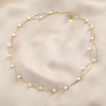 Colier argint Delicate 20 Pearls gold