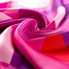 Silk Scarf S Geometry of Pink Colors