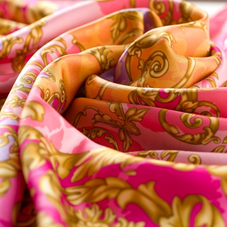 Silk Scarf Les Riches Heures Rose