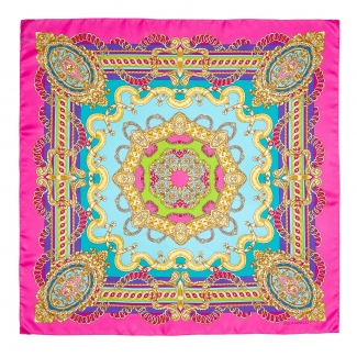 Silk Scarf Overriding Temptation Pink