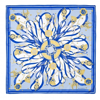 Silk Scarf Iconic Marine Voyage