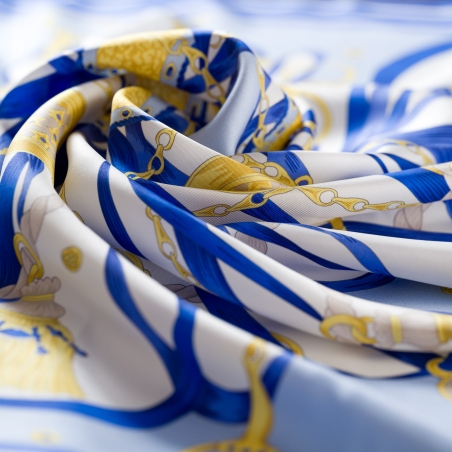 Silk Scarf Iconic Marine Voyage