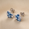 Sterling Silver Earrings Sweet Lights blue