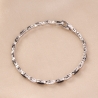 Sterling Silver Bracelet All The Time Black & White zirconia