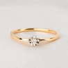 Inel aur 14K cu diamant Minimal New Touch