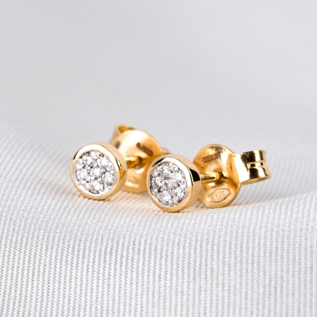 14K Gold Earrings Diamonds Minimal My Choice