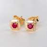 14K Gold Earrings J'adore Ruby