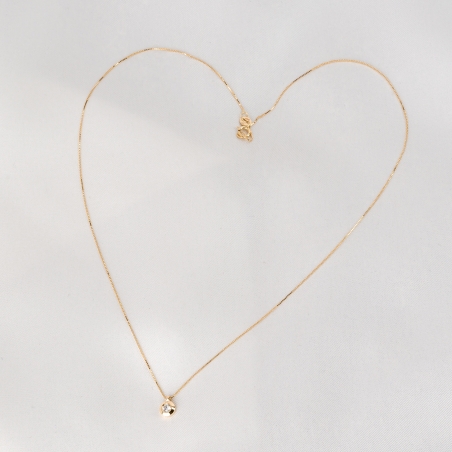 14K Gold Necklace Diamonds Minimal My First Diamond