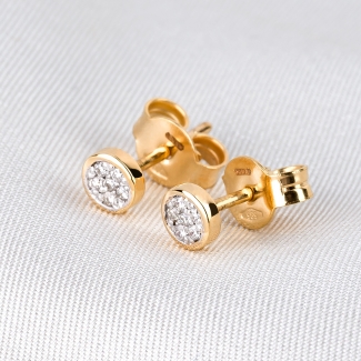 14K Gold Earrings Diamonds Minimal My Choice