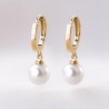 Cercei aur 14K Just For Me White Pearl