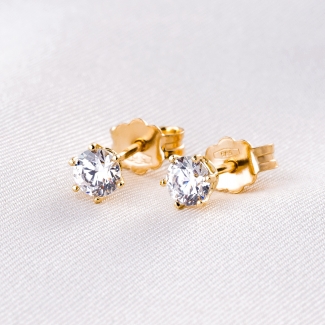 14K Gold Earrings Love it! zirconia