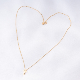 14K Gold Necklace With Faith