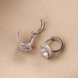 Sterling Silver Earrings Glow-Up zirconia