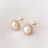 Cercei aur 14K Classy Delight perle albe