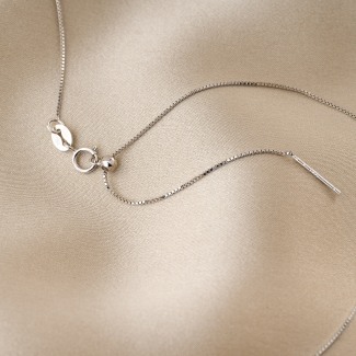 Adjustable Silver Chain Veneziana, 45 cm