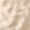 Sterling Silver Necklace Pearl 2Glam