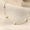 Gold Sterling Silver Necklace Pearl 2Glam