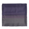 Wool and Silk scarf Uomo Turin petrol grey